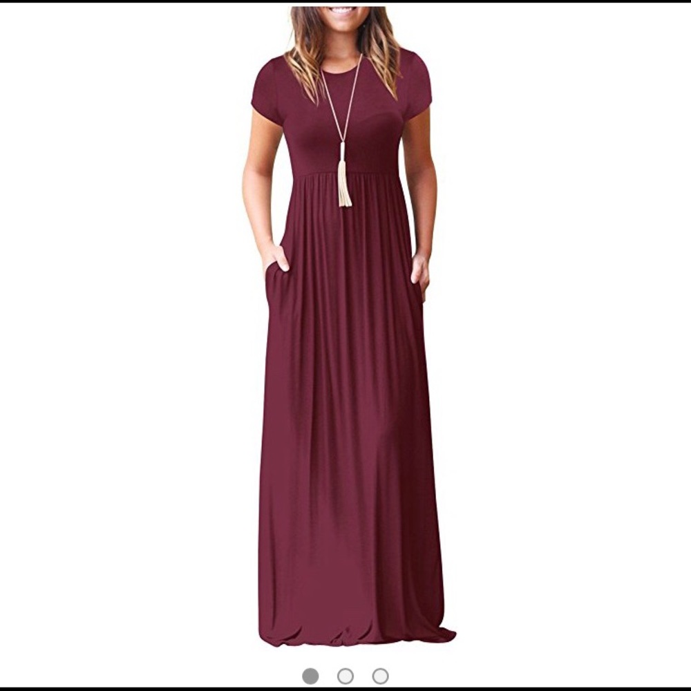 Short sleeve maxi dress
